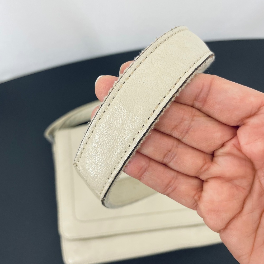 Gennicci GENUINE LEATHER CROSSBODY BAG MADE IN INDIA CREAM‎ CLASSIC SHOULDER BAG - Picture 4 of 10